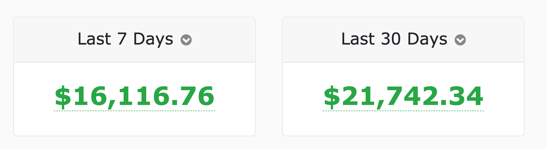 huge days 16000 and 20000